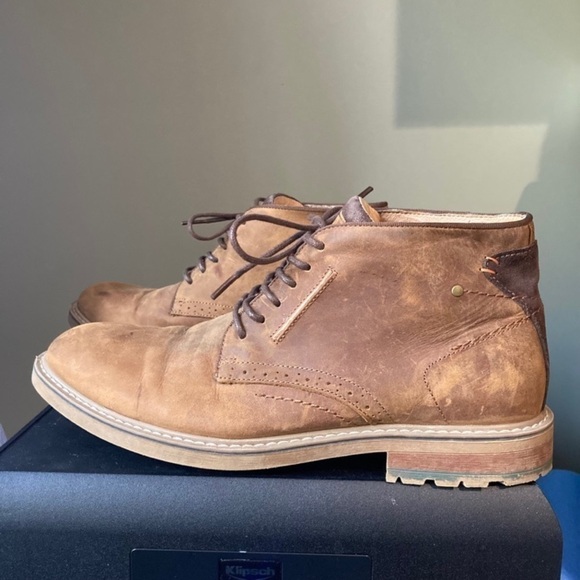 Arkbird | FZN18012 Oxford Chukka Leather Suede Low Top Boots - Picture 2 of 8